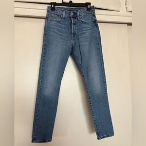 Women’s skinny 501 Levi’s jeans, size 25